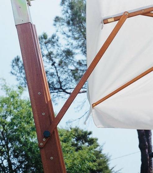 Зонт профессиональный Ø3.5 м Palladio Braccio имитация ироко, слоновая кость Ø3500 мм Зонт профессиональный Ø3.5 м Palladio Braccio имитация ироко, слоновая кость Ø3500 мм