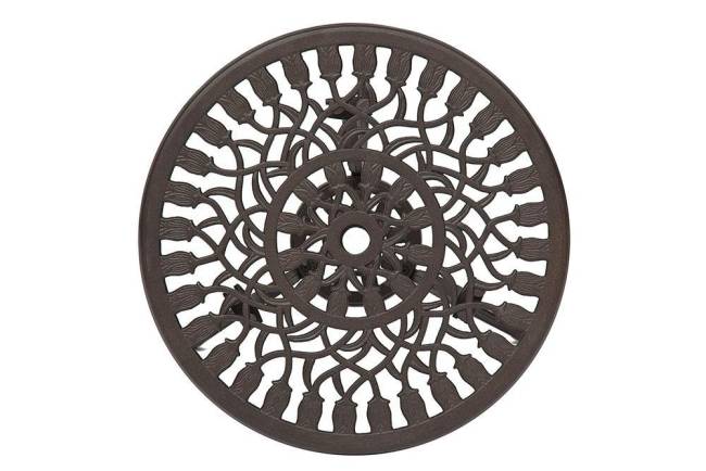 Комплект Secret De Maison Waltz of flowers (стол +2 стула) алюминиевый сплав, D60/H67, 47Х41Х86см, бронза/bronze бронза/bronze алюминиевый сплав