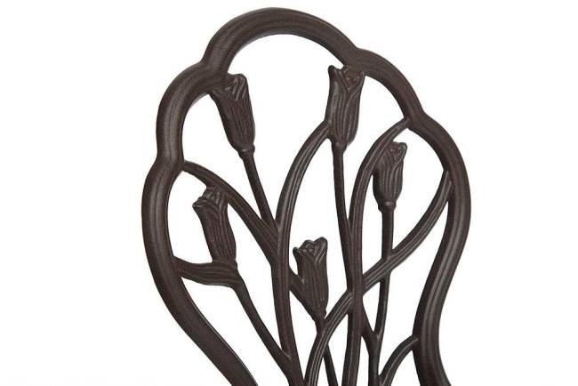 Комплект Secret De Maison Waltz of flowers (стол +2 стула) алюминиевый сплав, D60/H67, 47Х41Х86см, бронза/bronze бронза/bronze алюминиевый сплав