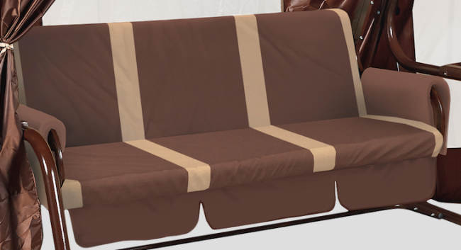 Садовые качели ТОРНАДО LUX шоколад Садовые качели ТОРНАДО LUX шоколад