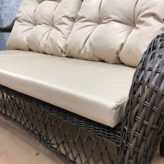 Обеденная группа GIZA M (Гиза) коричневая из искусственного ротанга