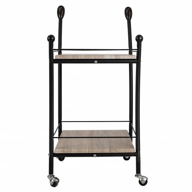 Стол сервировочный Марко дуб сонома/эбеновое дерево/черный Стол сервировочный Марко дуб сонома/эбеновое дерево/черный