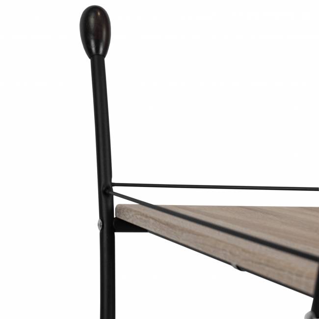 Стол сервировочный Марко дуб сонома/эбеновое дерево/черный Стол сервировочный Марко дуб сонома/эбеновое дерево/черный