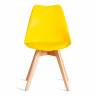 Стул TULIP (mod. 73-1) / 1 шт. в упаковке дерево/пластик/экокожа, 47,5x55x80 см, Желтый (Yellow) Желтый (Yellow) дерево/пластик/экокожа