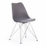 Стул TULIP IRON CHAIR (mod.EC-123) металл/пластик, 54,5*48*83,5см, серый (Комплект из 4 шт.)