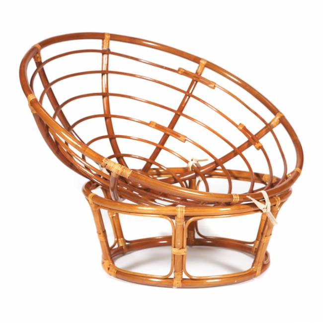 Кресло PAPASAN/ПАПАСАН 23/01 W /без подушки/ 115х101х104 см, Cognac (коньяк) Cognac (коньяк)