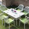 Белая мебель из литого алюминия Rimini 6 white
