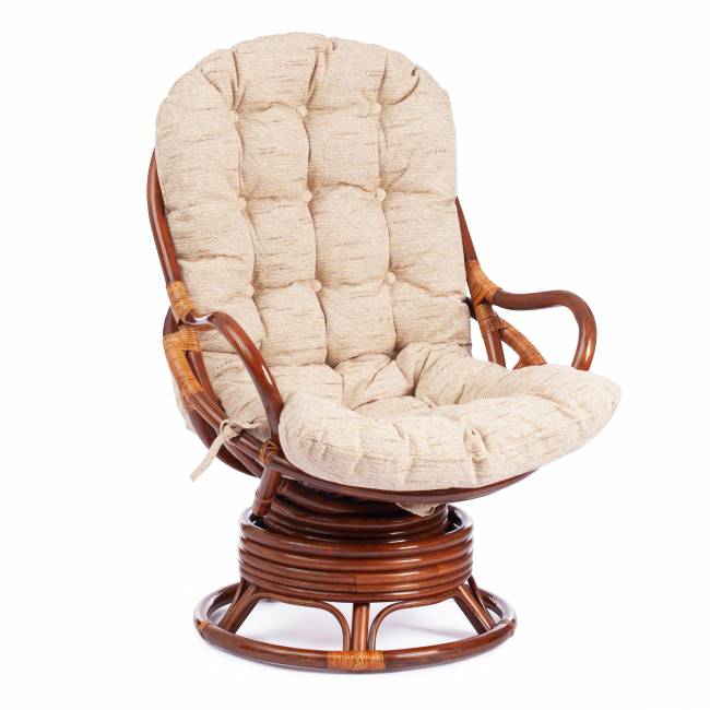 Кресло вращающееся "FLORES" 5005 /без подушки/ Pecan (орех)