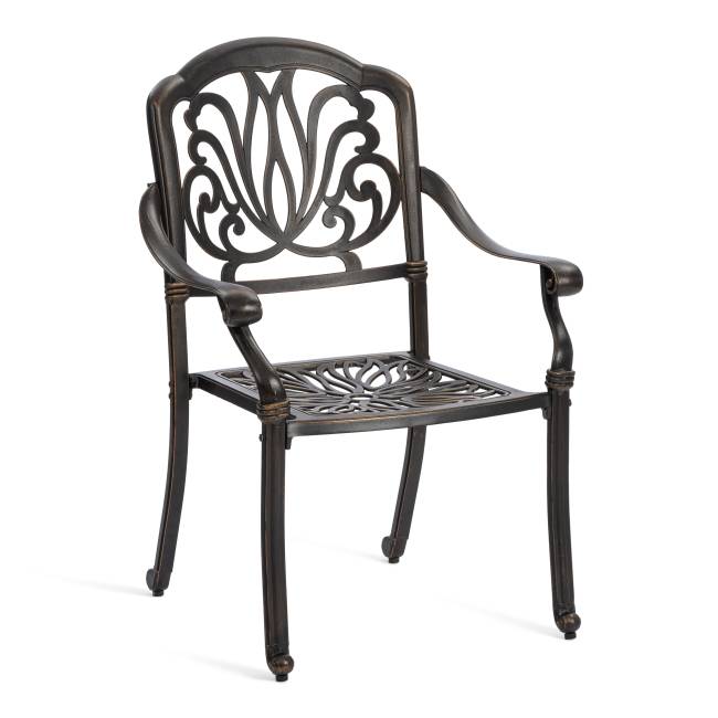 Комплект Secret De Maison Quartet/Квартет (стол +4 стула) алюминиевый сплав, бронза/bronze бронза/bronze алюминиевый сплав