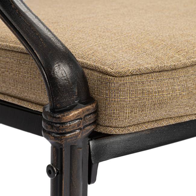 Комплект Secret De Maison Quartet/Квартет (стол +4 стула) алюминиевый сплав, бронза/bronze бронза/bronze алюминиевый сплав