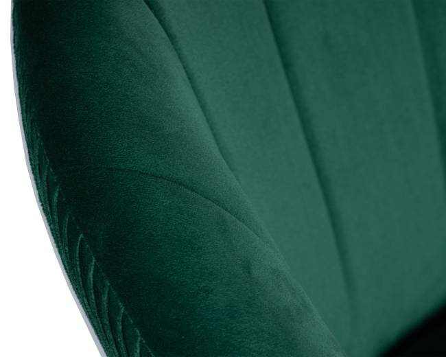 Кресло дизайнерское DOBRIN EDISON BLACK, зеленый велюр (1922-9)