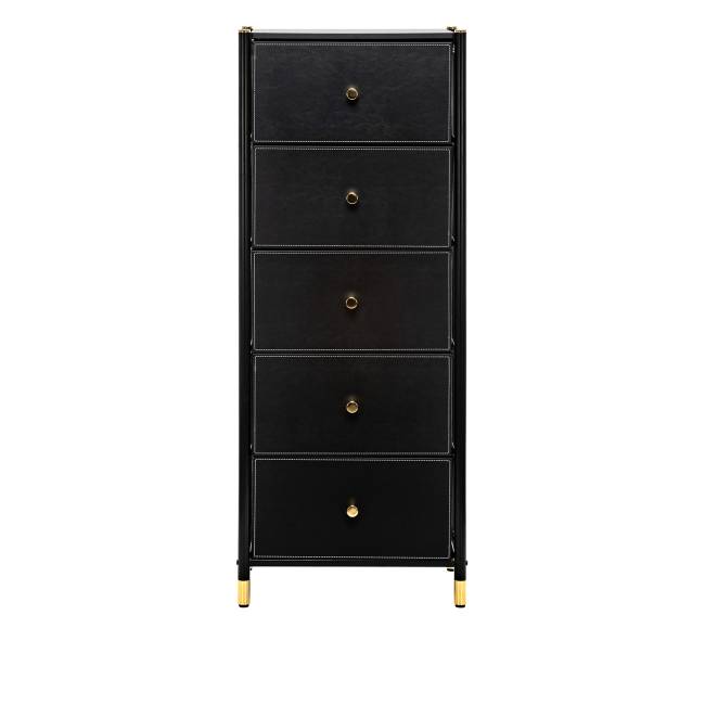 Комод Leset Хайди 5 ящиков Чёрный Чёрный Комод Leset Хайди 5 ящиков Чёрный Чёрный