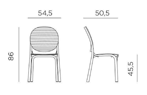 Стул пластиковый Nardi, Dalia Тортора