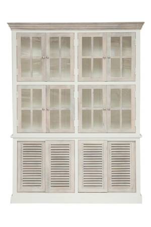 Библиотека Secret de Maison Ривьера/Riviera (мод. 2318) массив манго, 160х40х210см, античный белый/белый Antique white/white wash дерево манго