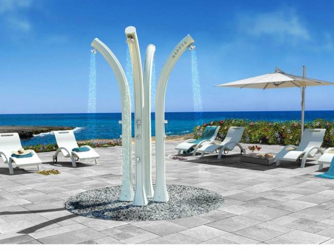 Душ солнечный Happy Beach F 530 антрацит 220х240х2220 мм