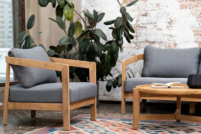 Кофейный стол из тика ASPEN Кофейный стол из тика ASPEN