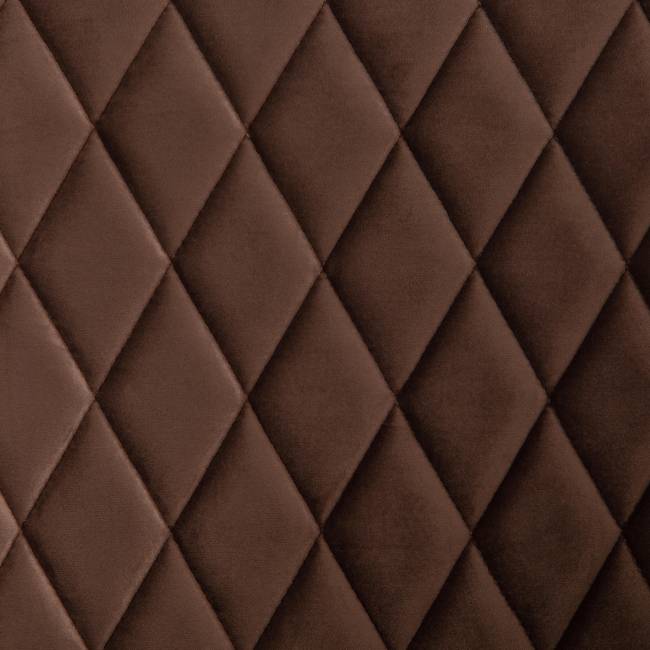 Кресло Bremo/Бремо (мод. 708) (1шт.в упаковке) ткань/металл, 58х55х83см, коричневый бархат 12/черный коричневый ткань/металл