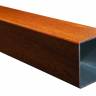 Зонт профессиональный двухкупольный 3х6 м Wood Double имитация ироко, слоновая кость 3000х6000 мм