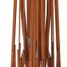 Зонт профессиональный четырехкупольный 6х6 м Galaxia Quattro Timber имитация ироко, слоновая кость 6000х6000 мм