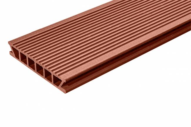 Террасная доска DECKRON (Декрон), 28*153*4000 мм, терракот