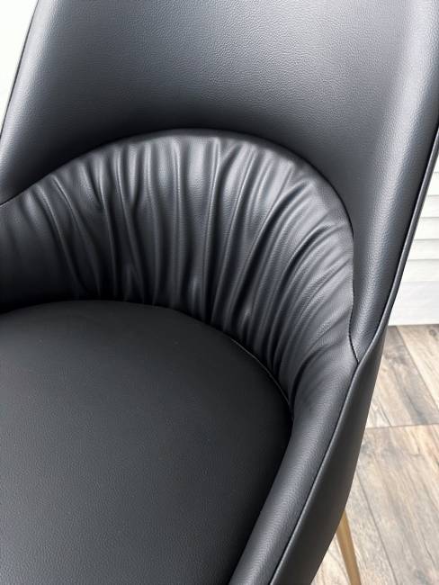 Стул ABRIOLA Black Ti-25, PU / бронзовый, ®DISAUR