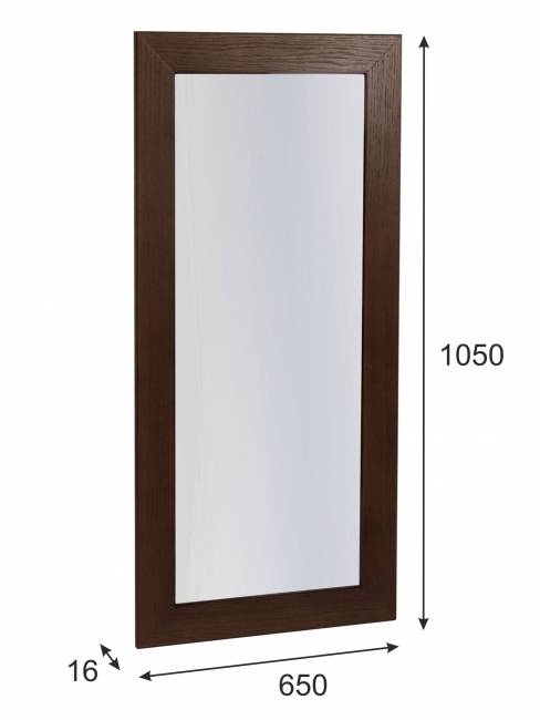 Зеркало навесное Берже 24-105 темно-коричневый 105 см х 65 см