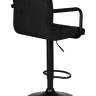 Стул барный DOBRIN KRUGER ARM BLACK, черный вельвет (LAR-E2041-52)