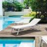 Столик пластиковый для лежака Ocean Side Table белый 450х450х450 мм