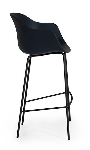 Кресло барное пластиковое Globe-K Bar черный 610х580х1120 мм