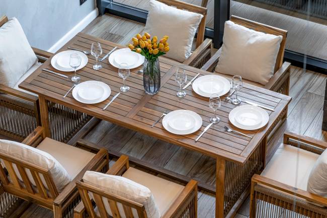 Обеденный комплект GRAND MICHELLE бежевый