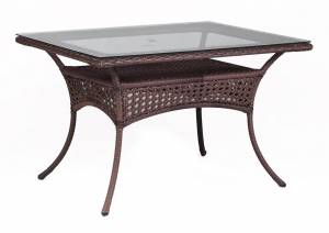 DECO Стол-2 обеденный прямоугольный 6 мест шоколад