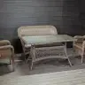 Комплект мебели MEDISON PREMIUM коричневый из искусственного ротанга