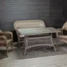 Комплект мебели MEDISON PREMIUM коричневый из искусственного ротанга