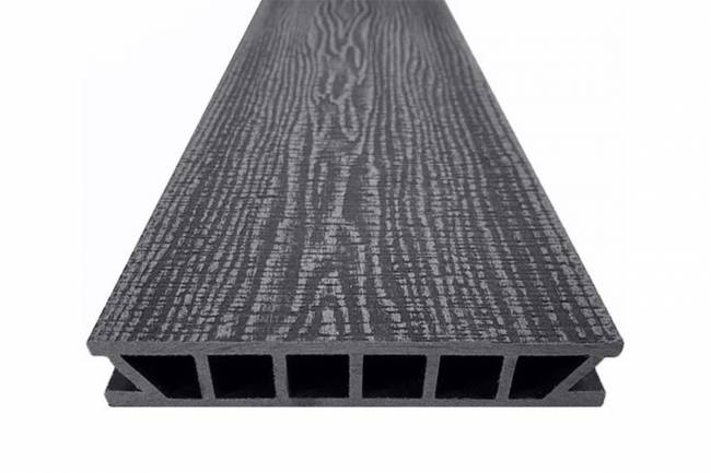 Террасная доска Deckron Woodlike 153*28*4000мм, антрацит
