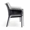 Диван пластиковый Net Bench антрацит 1160х700х860 мм