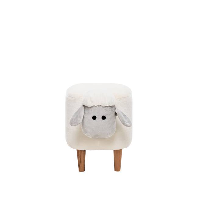 Пуф Leset Lamb COMBI Молочный, компаньон серый Бук Пуф Leset Lamb COMBI Молочный, компаньон серый Бук