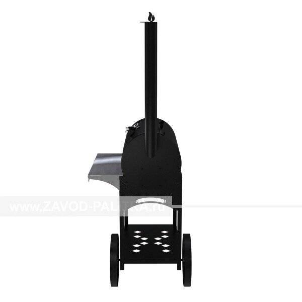 Гриль-Смокер XL, из стали толщиной 5 мм, топка слева, в термостойкой покраске Гриль-Смокер XL, из стали толщиной 5 мм, топка слева, в термостойкой покраске