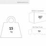 Стол пластиковый Sky Table 70 черный 700х700х740 мм