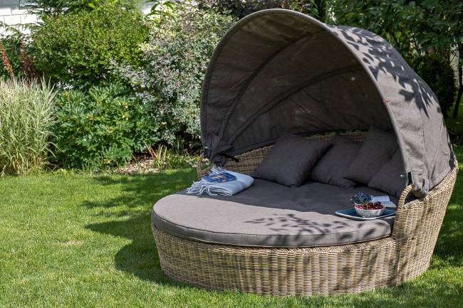 "Стильяно" плетеная кровать круглая, цвет соломенный "Стильяно" плетеная кровать круглая, цвет соломенный