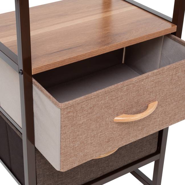 Комод Leset Локи с вешалкой Коричневый Светло-коричневый, темно-коричневый Комод Leset Локи с вешалкой Коричневый Светло-коричневый, темно-коричневый