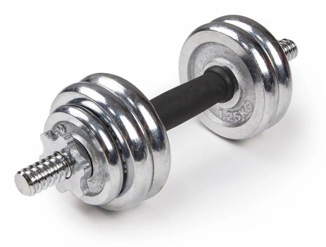 Набор гантелей хромированных "Atlas Sport" в чемодане 15 кг Набор гантелей хромированных "Atlas Sport" в чемодане 15 кг