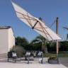 Зонт профессиональный 3х3 м Galileo Wood имитация ироко, слоновая кость 3000х3000 мм