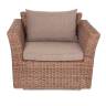 "Капучино" кресло из искусственного ротанга, цвет коричневый