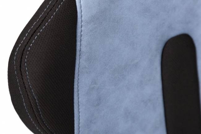 Кресло офисное «Alien» (Искусств. коричневая кожа + искусств. голубая кожа)