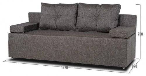 Диван-кровать "Турин"  темно-серый