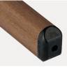 Зонт профессиональный 3х4 м Galileo Wood имитация ироко, черный 3000х4000 мм