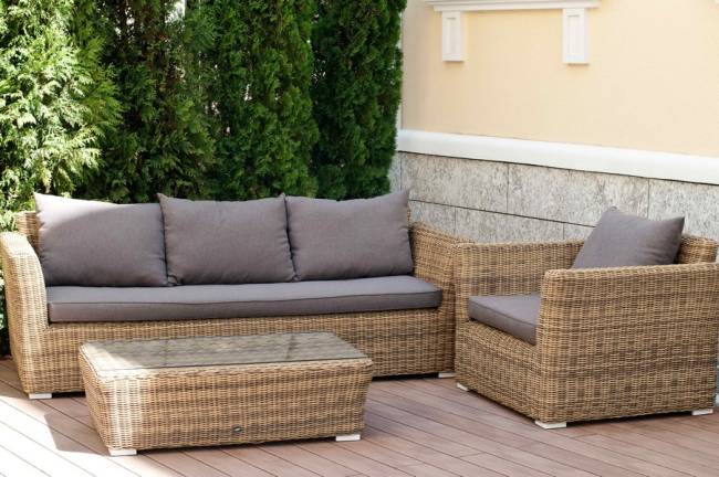 "Капучино" кресло из искусственного ротанга, цвет соломенный "Капучино" кресло из искусственного ротанга, цвет соломенный