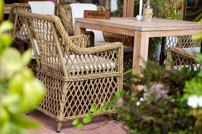 "Латте" плетеное кресло из искусственного ротанга, цвет соломенный "Латте" плетеное кресло из искусственного ротанга, цвет соломенный