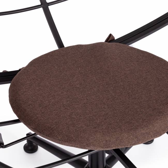 Кресло CLOUDE рогожка/металл, 97х98х90-96см, коричневый, 3М7-147 коричневый рогожка/металл Кресло CLOUDE рогожка/металл, 97х98х90-96см, коричневый, 3М7-147 коричневый рогожка/металл