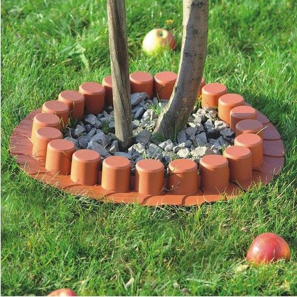 Бордюр для сада Palisada 4.05м 8шт. ц. терракотовый